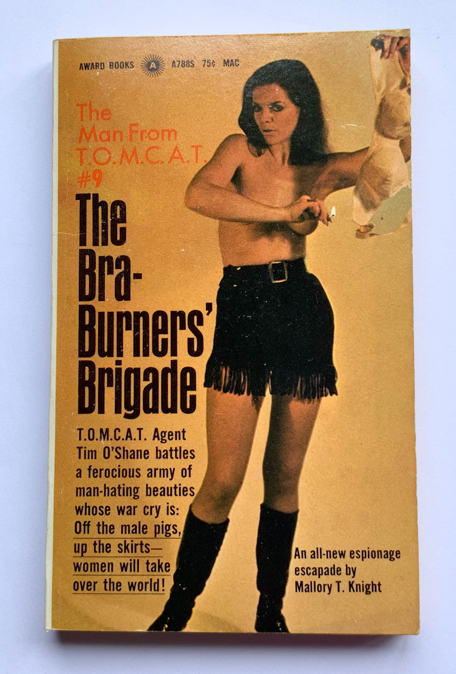 The Bra-Burners Brigade crime sleaze book 1971